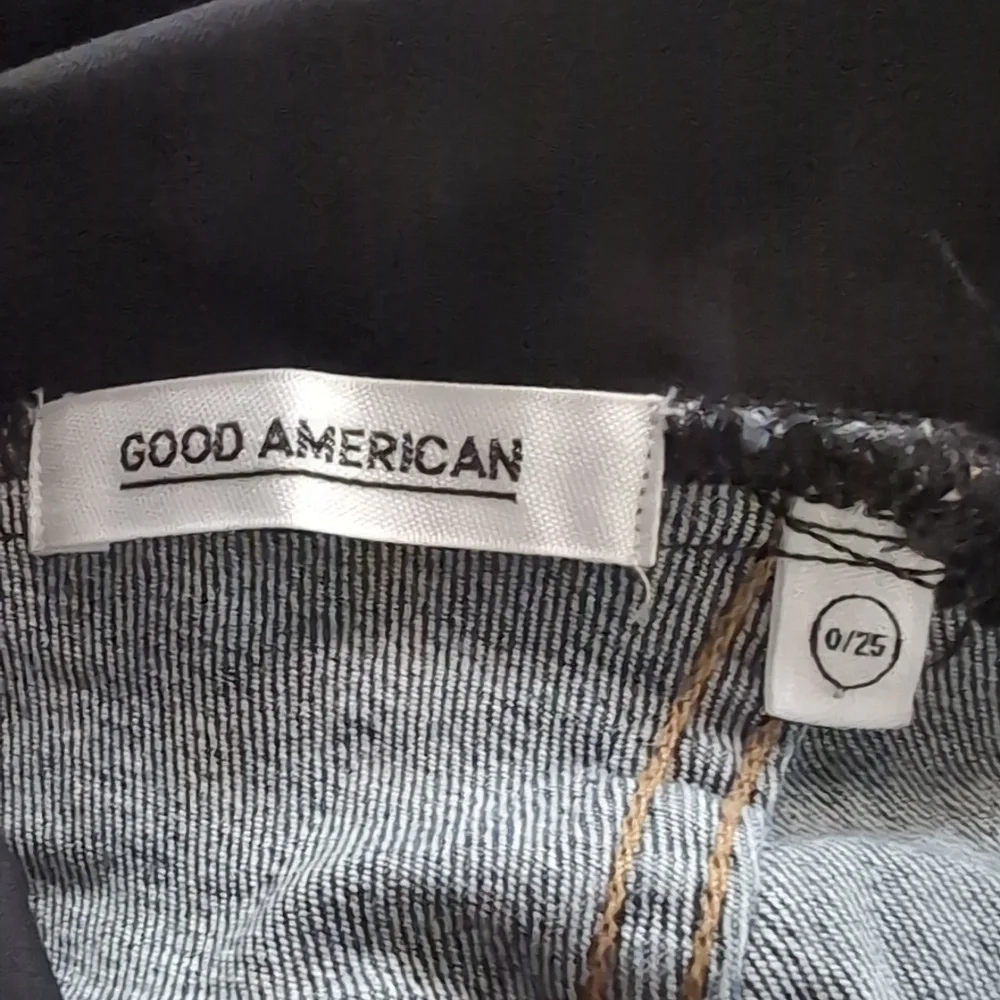 Maternity Good American Dark Blue Ankle Jeans. - Picture 5 of 5
